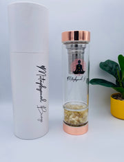 Abundance & Wealth Crystal Water Bottle (Citrine)