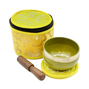 Chakra Silk Case Singing Bowl – Yellow/Solar Plexus