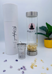 Abundance & Wealth Crystal Water Bottle (Citrine)