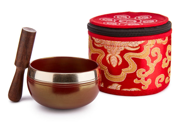 Chakra Silk Case Singing Bowl – Red/Root