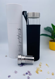 Protection Crystal Healing Water Bottle (Obsidian