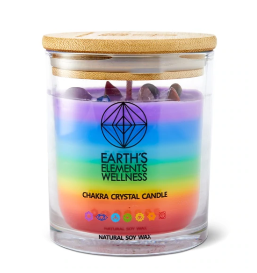 Chakra Crystal infused Candle