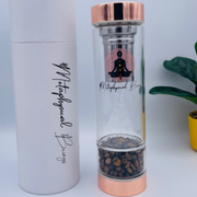Strength & Personal Power Crystal Water Bottle (Tiger's Eye)