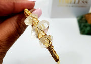 Raw Citrine Cuff Bracelet