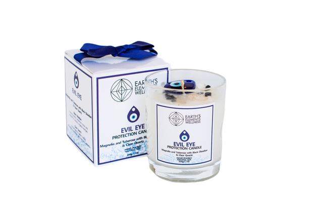 Evil Eye Crystal Candle